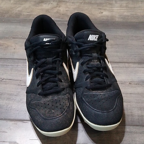 Nike Alpha Huarache Varsity Low Mens Baseball Cleat AO7959-001 BlackWhite SZ 7.5 - Picture 2 of 10